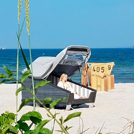 Schlafstrandkorb Süd Höhe Wellenbad - A72364 Luxuszelt