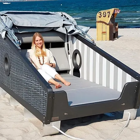 Luxuszelt Schlafstrandkorb Süd Höhe Wellenbad - A72364 *