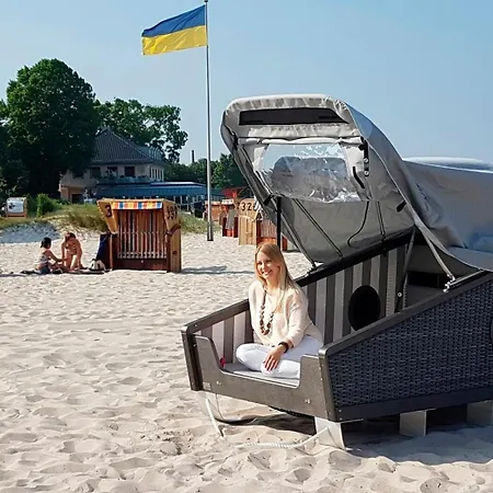 Schlafstrandkorb Süd Höhe Wellenbad - A72364